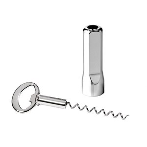 Cavatappi 'BACCO' elettrico apribottiglie vino Set acciaio inossidabile 160 mm portatile personalizzato Logo personalizzabile per vino rosso - Product Image 3