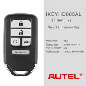 Autel ikeyhd005al đối với Honda 5 nút phổ thông thông minh <span class=keywords><strong>Key</strong></span> nút khóa mở khóa từ xa bắt đầu thân cây hoảng loạn 5 cái/lốc - Product Image 3