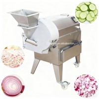 Fabrieks prijs commerciële automatische aardappel & wortel groente fruit snij- en dobbelmachine motor roestvrij staal multi-voltage