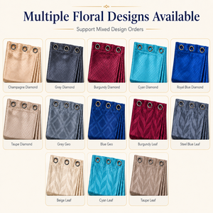 <span class=keywords><strong>Cortinas</strong></span> de Ventana Jacquard Listas <span class=keywords><strong>para</strong></span> Usar con Ojales, <span class=keywords><strong>Cortinas</strong></span> Elegantes con Textura <span class=keywords><strong>para</strong></span> Sala de Estar y Dormitorio, Venta al Por Mayor - Product Image 2