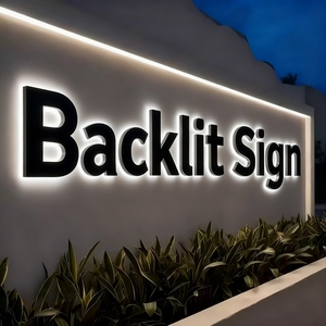 Acrylic Backlit Alphabet Lettering Signs Outdoor Led Decor Advertising Backlit Letters 3d Channel Letter <b>Lights</b> Business Sign - Product Image 3