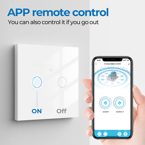 Ce RoHS 1/2/3/4 gang 110V220V ZigBee tuya Alexa điều khiển từ xa ánh sáng thông minh Nhà tường cảm ứng ánh sáng <span class=keywords><strong>wifi</strong></span> thông minh chuyển đổi Apple HomeKit - Product Image 4