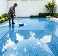 Système de revêtement de sol en époxy couleur sable, résistant à l'usure, sans joint, pour garage, entrepôt, hôtel, rénovation de béton extérieur