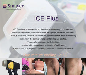 पेशेवर 808nm डायोड लेजर बालों को हटाने मशीन एक/डबल हैंडल के लिए बर्फ शीतलन - Product Image 5