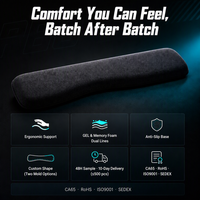 Tapis de souris ergonomique en Silicone, mousse à mémoire de forme, pour ordinateur PC, personnalisé avec Gel et repose-poignet pour Logo et motif
