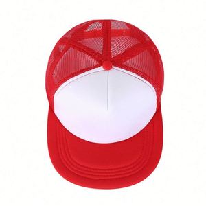 Gorra Trucker de Béisbol al por Mayor, Estilo Hip Hop, con Logotipo Personalizado, 5 Paneles, Deportiva, Sólida, de Dos Tonos, con Malla Trasera y Visera Plana de Espuma - Product Image 3