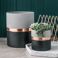 Pots à succulentes biodégradables créatifs minimalistes de style nordique moderne, pots à fleurs en ciment, décoration douce pour la maison, vert