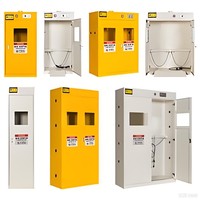 Lemari Penyimpanan Tabung Gas Stainless Steel dengan Fungsi Alarm Pencegahan Kebakaran untuk Laboratorium, Perlengkapan Laboratorium, Epoxy