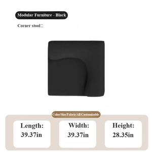 Modern kumaş modüler kesit koltuk takımı-özelleştirilebilir renkler/boyutlar/Logo çeşitli yaşam alanları için kolay taşıma uyarlanabilir - Product Image 5