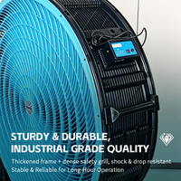 Ventilateur mobile industriel, ventilateur de refroidissement portable pour entrepôt, atelier, usine, ventilation avec un fort débit d'air