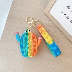 Móc Chìa Khóa Hình Thỏ Mickey Minnie Stitch Rabbit Unicorn Popping Móc Chìa Khóa Đẩy Móc Chìa Khóa Bong Bóng Nó Fidget Đồ Chơi - Product Image 5