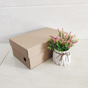 Multi Color <b>Cardboard</b> <b>Shoe</b> <b>Box</b> With Handle Hole Sturdy Corrugated Footwear Storage And Packaging <b>Box</b> - Product Image 5
