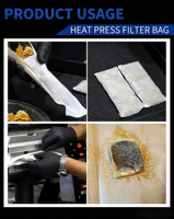 Kantong Filter Nylon/Polyester Tahan Panas 25-220μm OEM untuk Ekstrak Herbal