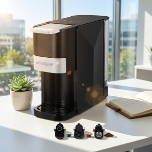 Machine à expresso multi-capsules 3-en-1, 20 bars, semi-automatique, en acier inoxydable, cafetière à portion individuelle, compatible <span class=keywords><strong>Dolce</strong></span> - Product Image 6