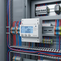 Medidor de Energía Trifásico Acrel ADL400, Riel DIN 0-80A, Conexión Directa MODBUS-RTU, Pantalla LCD, Certificado MID para Sistema SCADA