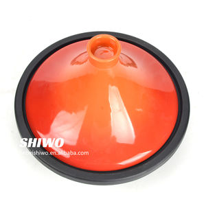 2 L Dia. Marmite à tajine 27 cm Marmite à tajine marocaine 2L avec base <span class=keywords><strong>en</strong></span> <span class=keywords><strong>fonte</strong></span> émaillée et couvercle conique - Product Image 2