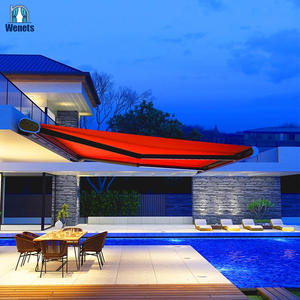 Uitklapbaar gemotoriseerd zonnescherm op maat, volledig cassette-systeem voor patio, tuin, balkon, café. - Product Image 3