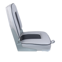 Siège de bateau marin pliable en cuir PU imperméable, siège de pêche rabattable pour bateau à fond plat, chaise pour yacht et petite embarcation