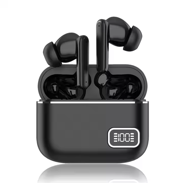 Wireless LED Display HiFi Stereo Deep Bass Earphones ENC Noise Cancelling Wireless Earbuds