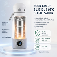 Chauffe-biberon sans fil portable 10000 mAh alimenté par batterie pour poussette, sorties en plein air et voyages