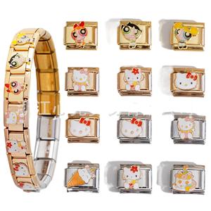 Cartoon Modular <b>Bracelet</b> Zinc Alloy Detachable Charm <b>Beads</b> Unisex Jewelry Gift - Product Image 2