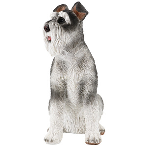 Figura Realista de Perro Schnauzer en Poliresina, Estatua de Perro Pudel en Resina, Regalo de Resina para Perros - Product Image 3