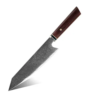 Японский кухонный нож из дамасской стали, 8,2 дюймов, 67 слоев
