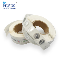 Étiquette NFC intelligente programmable NTAG 213, ronde, 13,56 MHz, diamètre 20 mm, en rouleau, autocollante, moins chère