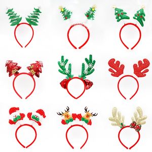 Arbre de noël père noël étoile bonhomme de neige ours polaire wapiti bois de cerf bandeaux tête porte des accessoires <span class=keywords><strong>photo</strong></span> pour décor de fête de joyeux noël - Product Image 4