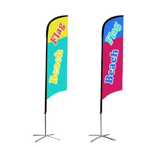 Sale Now Custom Sublimation Subway Outdoor Beach Feather Flag Flying Banners For Business Advertising Event