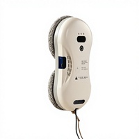 Robot de nettoyage de fenêtres automatique intelligent, télécommande, nettoyeur de vitres, forte aspiration, pulvérisation d'eau, usage domestique et hôtelier