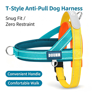 Harnais pour <span class=keywords><strong>chien</strong></span> Macaron Color Block, vente en gros, boucle coulissante réglable, confortable, léger, pour Bichon, Teddy, <span class=keywords><strong>Corgi</strong></span> - Product Image 2