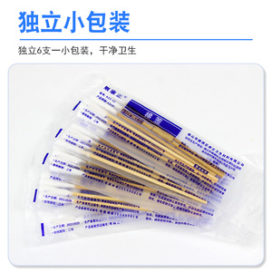 Hisopos Médicos Shunkangzheng de 12 cm, Esterilizados, Paquete de 6 Unidades, para Desinfección del Cordón Umbilical del Bebé - Product Image 1