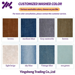 جينز رجالي فضفاض بأرجل واسعة، بتصميم عتيق باهت مع شعار مخصص، من قماش الدنيم القطني، باللونين الأسود والأزرق المغسول، بتصميم ستريت وير. - Product Image 4