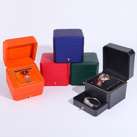 Boîte à montres octogonale à deux niveaux avec couvercle rabattable et tiroir, boîte cadeau pour bijoux, doublure en velours, rangement pour montre et bracelet