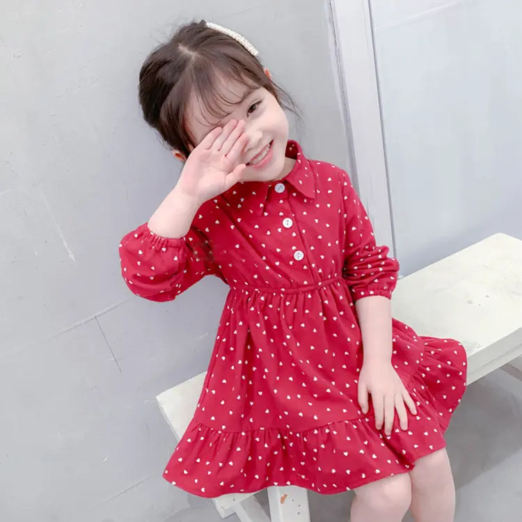 Girls' Dresses 2021 New Clothes Foreign Style Spring and Autumn Little Girl Lace Princess Dress Flower Girls' Dresses