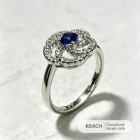 Bagues en laiton plaqué platine, pierres étincelantes élégantes pour les fêtes d'anniversaire, les mariages, les anniversaires de mariage, bijoux de mode, cadeaux