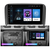 Écran tactile de 9 pouces Android Auto Carplay Player Navigation Autoradio Stereo Split Screen pour VolvoS80 I 1998 1999 2000 2001 ~ 2006