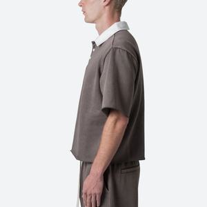 Camisetas Polo Boxy de Manga Corta para Hombre, al por Mayor, OEM, con Corte Moderno, Lisas, Personalizables con Logotipo - Product Image 3