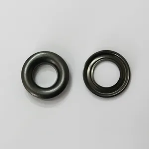 Großhandel maßge schneiderte hochwertige Ring schwarz 5mm bis 60mm Metall Ösen Ösen für Schuhe/Tasche/Kleidungs stück Vorhang