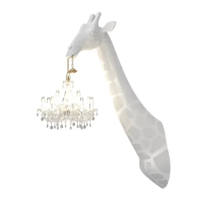 Gemonteerde Giraffe Wandlamp Bed Woonkamer Lamp Mond Opknoping Kaars Lamp Post Moderne Gangpad Wandlampen