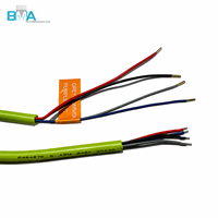 Cableado Personalizado UL2464 20AWG de 4 Hilos, 1.659m, Verde, de S/T6 a Extremo Desnudo con Etiquetas de Advertencia para Bomba Industrial, RoHS