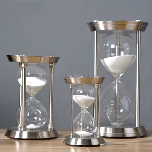 XINBAOHONG 베스트셀러 모래 타이머 홈 장식 1 시간 대형 금속 모래 시계