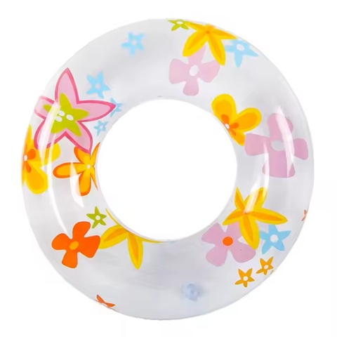 High-Quality Durable Pool Beach Party Adult Kid Inflatable Swim Ring Float with Handles for Summer Water Sports