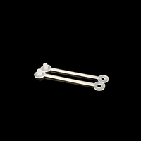 Étiquette de prix double face inclinée Huasso EA-04 pour rayonnage, 55 mm, en plastique PET/PVC transparent, facile à utiliser pour supermarché