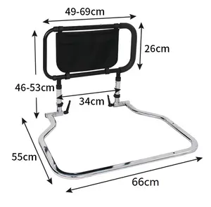 Barandilla de cama y barra de agarre de seguridad para prevención de caídas