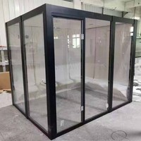Cabine de hammam et sauna à vapeur professionnelle d'extérieur en panneaux de bois, compatible avec générateur de vapeur, pour usage commercial