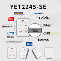 Control Remoto Inalámbrico RF de 2/4 Botones, 433/315MHz, para Puertas Correderas/Enrollables, Persianas y Ventanas