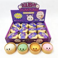 Jouet Squishy Mini Ravioli Coloré de 5,5 cm, Populaire Anti-Stress, Jouet à Presser en Forme de Ravioli dans un Panier Vapeur, Jouet Promotionnel