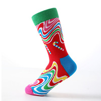 Vente en gros Fun Crazy Colorful Cool Novelty Cute Dress Sock Chaussettes multicolores pour animaux alimentaires Drôle pour unisexe